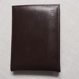 Vintage Mundi Nappa Cowhide Brown Leather Wallet NWOT